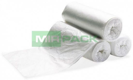 Мешки для мусора 6 литров, 100 шт, ПСД, белые, 18 мкм - Вид 1